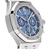 Royal Oak Chronograph White Gold Light Blue Dial Limited Edition image 2