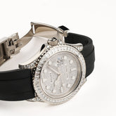 Yacht-Master White Gold Pave Diamond Dial Diamond Bezel (2021) image 3