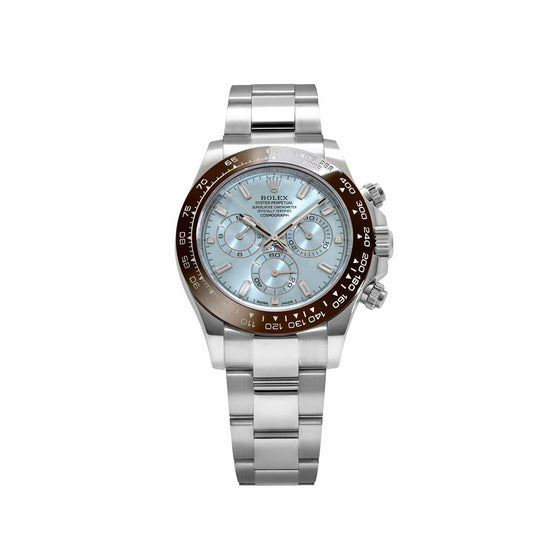 Platinum Ice Blue Baguette Diamond Dial image 0