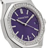 Royal Oak White Gold Purple Dial Diamond Bezel Special Edition image 5