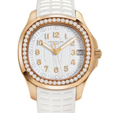 Aquanaut Luce Rose Gold White Dial Diamond Bezel image 9
