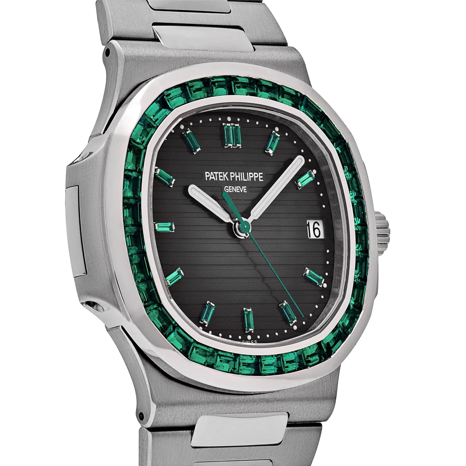 Nautilus Platinum Emeralds Black Dial image 5