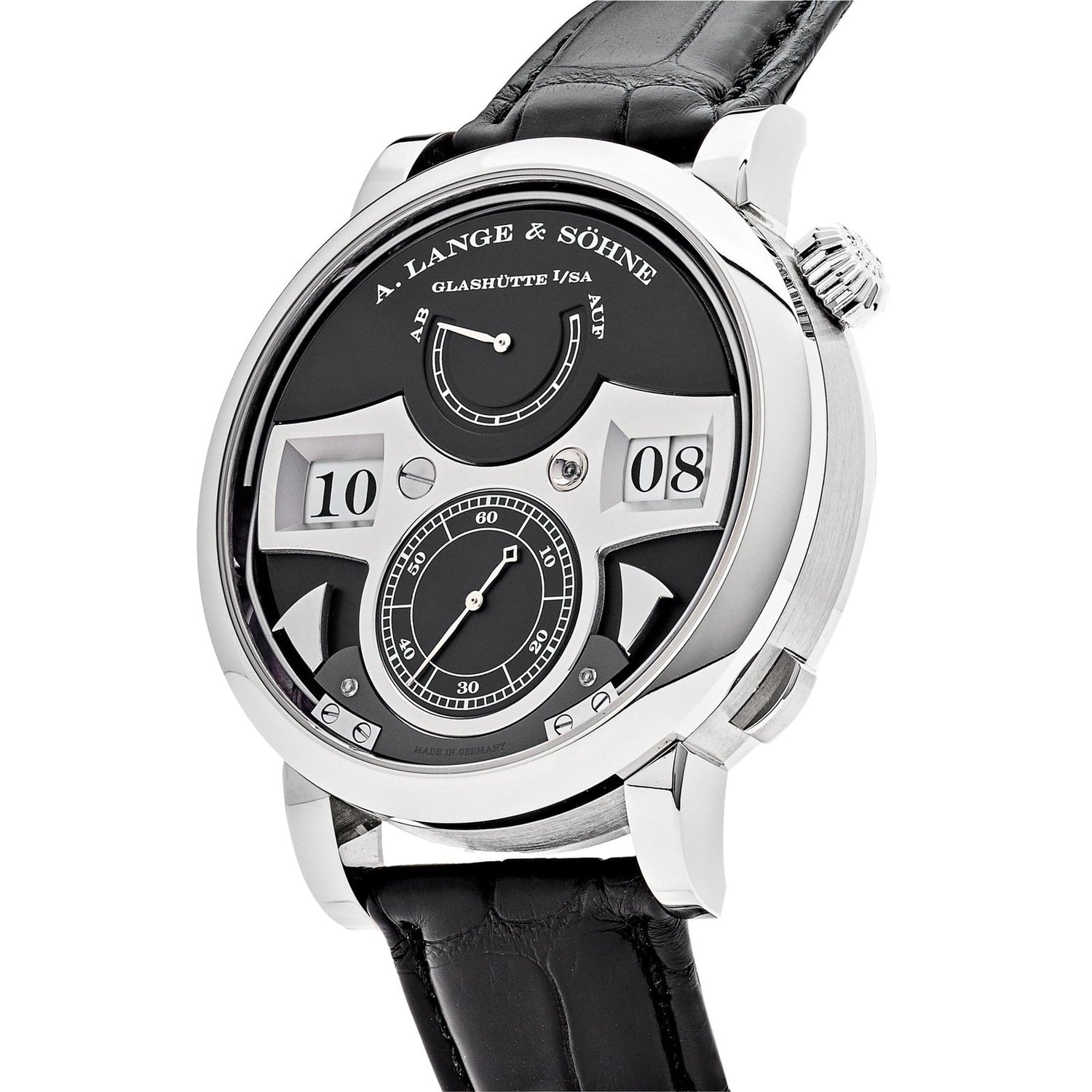 Zeitwerk Striking Time White Gold Black Dial image 1