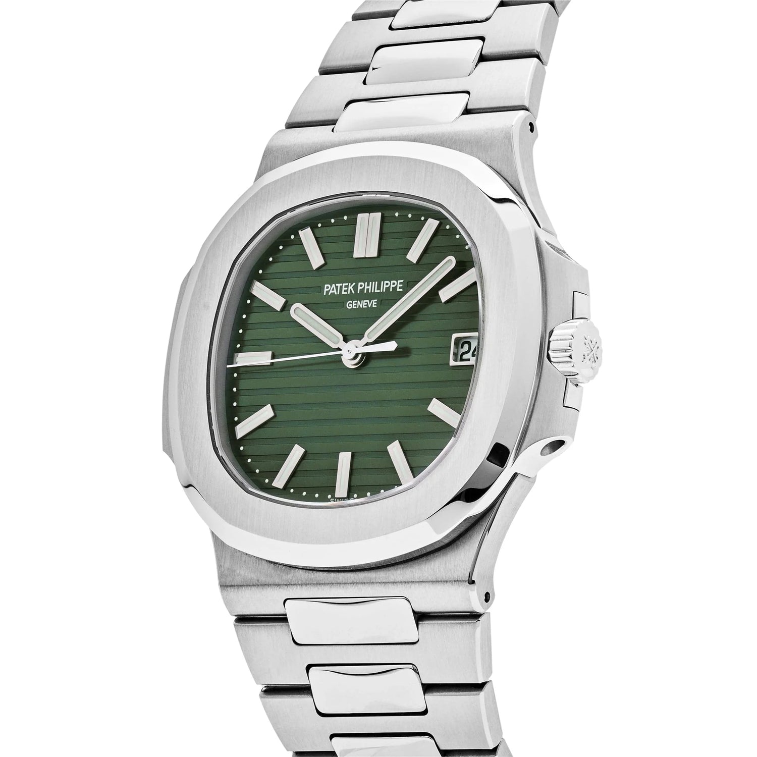 Nautilus Stainless Steel Green Dial image 6