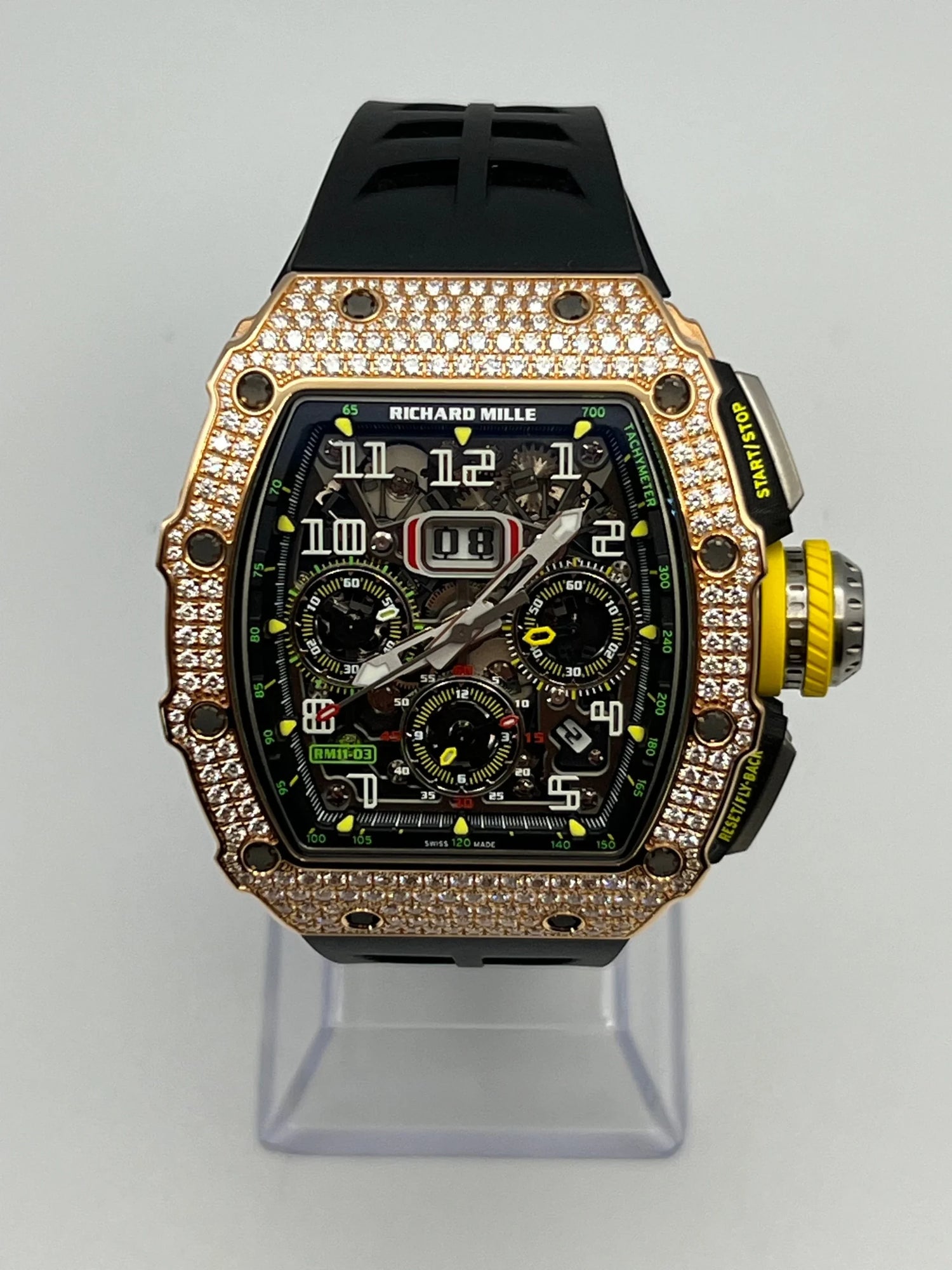 Flyback Chronograph Diamond Set Rose Gold image 2