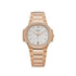 Nautilus Ladies Rose Gold Diamond Bezel Silver Dial (2026) image 0