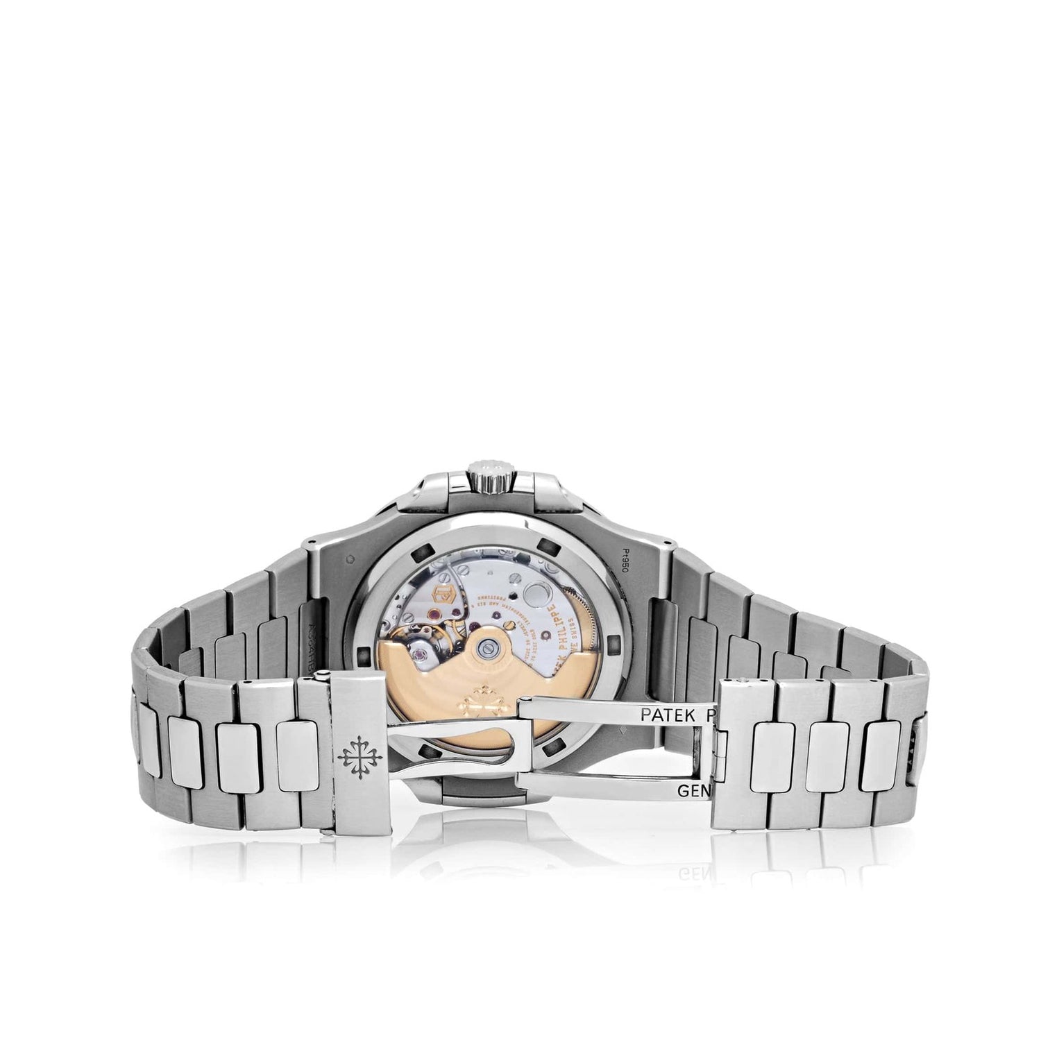 Nautilus 40th Anniversary Platinum Blue Diamond Baguette Dial Limited Edition image 4