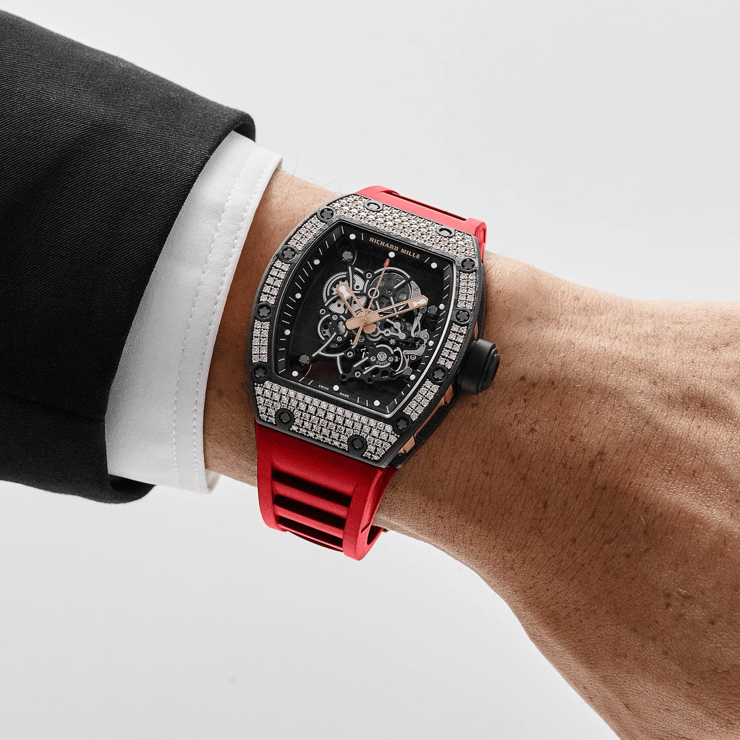 RM 055 Bubba Watson Rose Gold Carbon TPT Diamond Bezel Limited Edition (2022) image 1