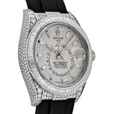 Sky-Dweller White Gold Meteorite Dial Diamond Bezel and Case image 2