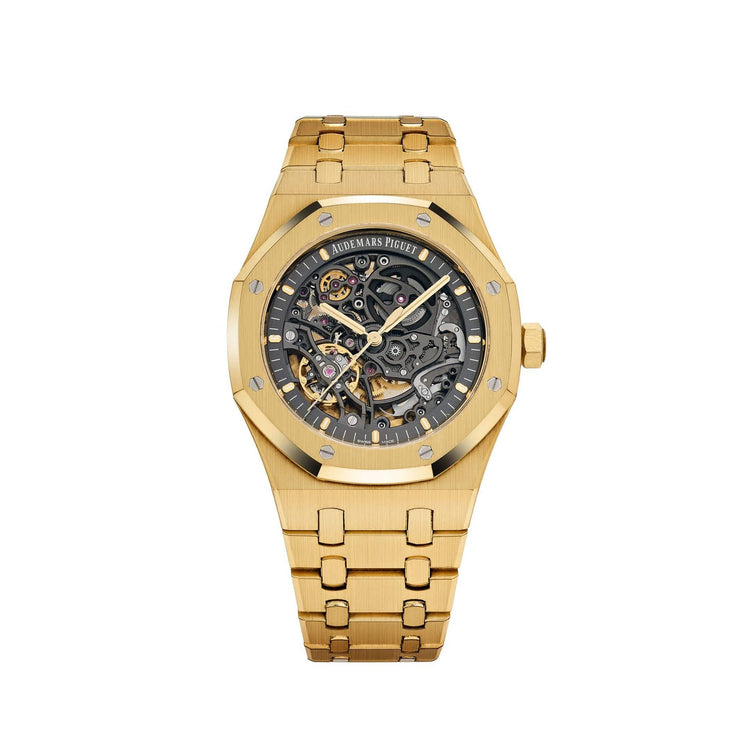 Royal Oak Double Balance Wheel Openworked Yellow Gold Dial image 0
