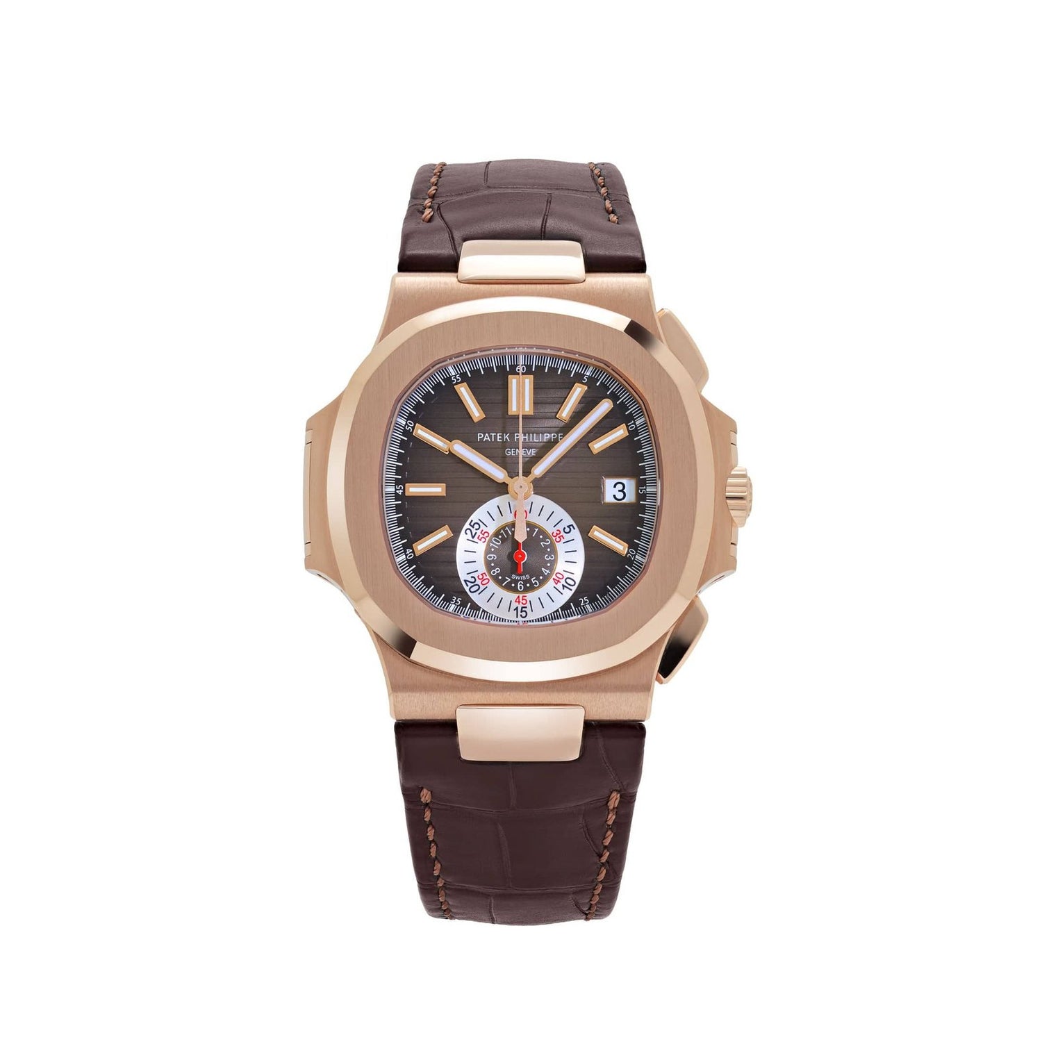 Nautilus Chronograph Rose Gold Brown Dial (2016) image 0