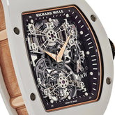 RM 17-01 White Ceramic Rose Gold Manual Wind Tourbillon image 7