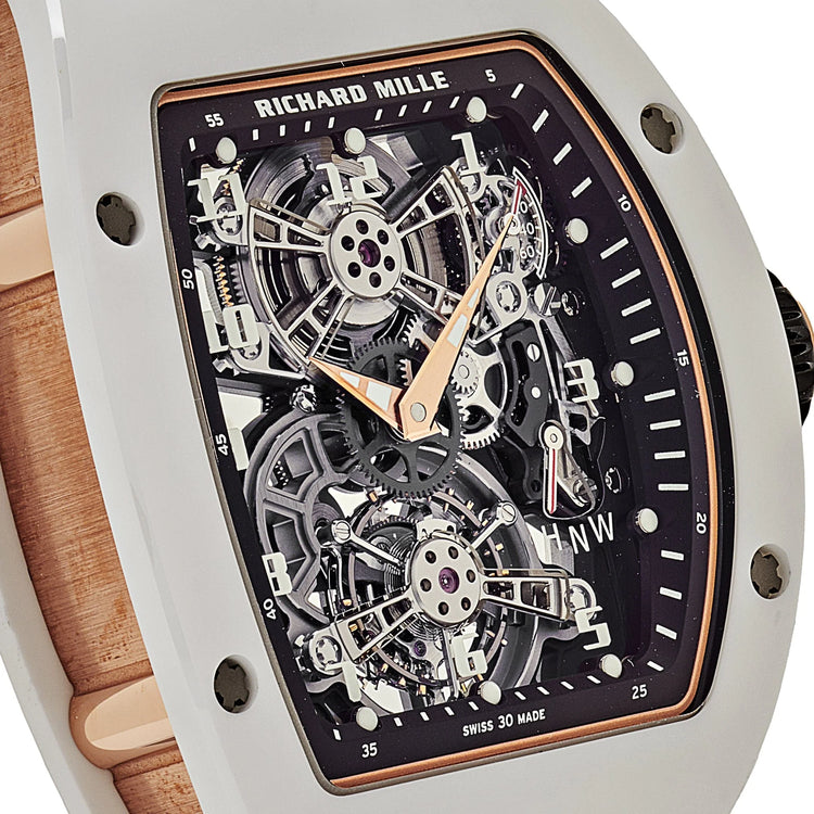 RM 17-01 White Ceramic Rose Gold Manual Wind Tourbillon image 7