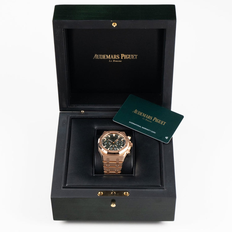 Royal Oak Chronograph Rose Gold Khaki Green Dial (2024) image 10