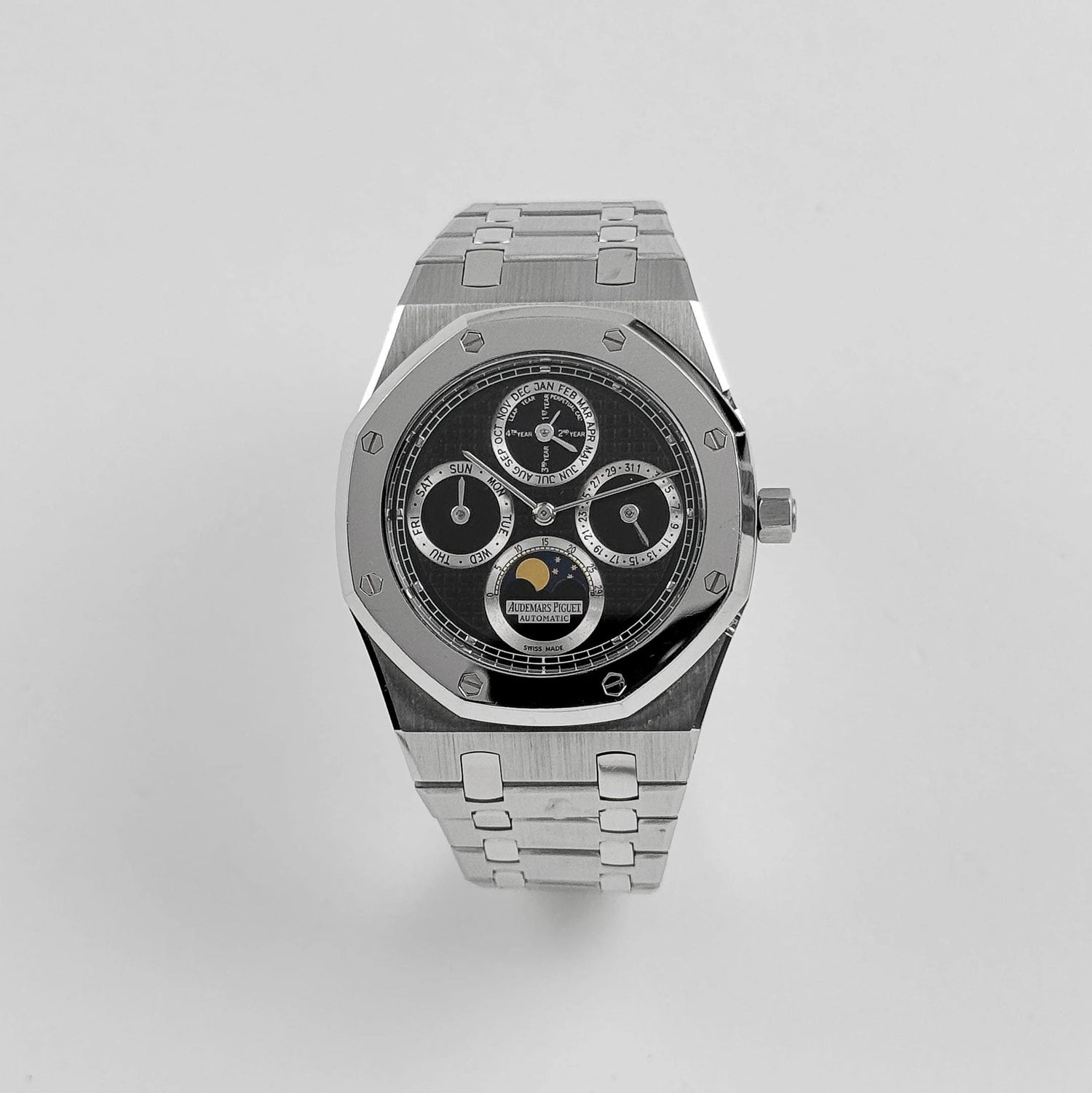 Royal Oak Perpetual Calendar Steel & Platinum Black Dial image 7