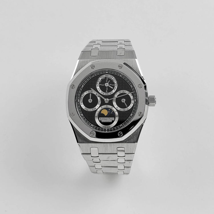 Royal Oak Perpetual Calendar Steel & Platinum Black Dial image 7