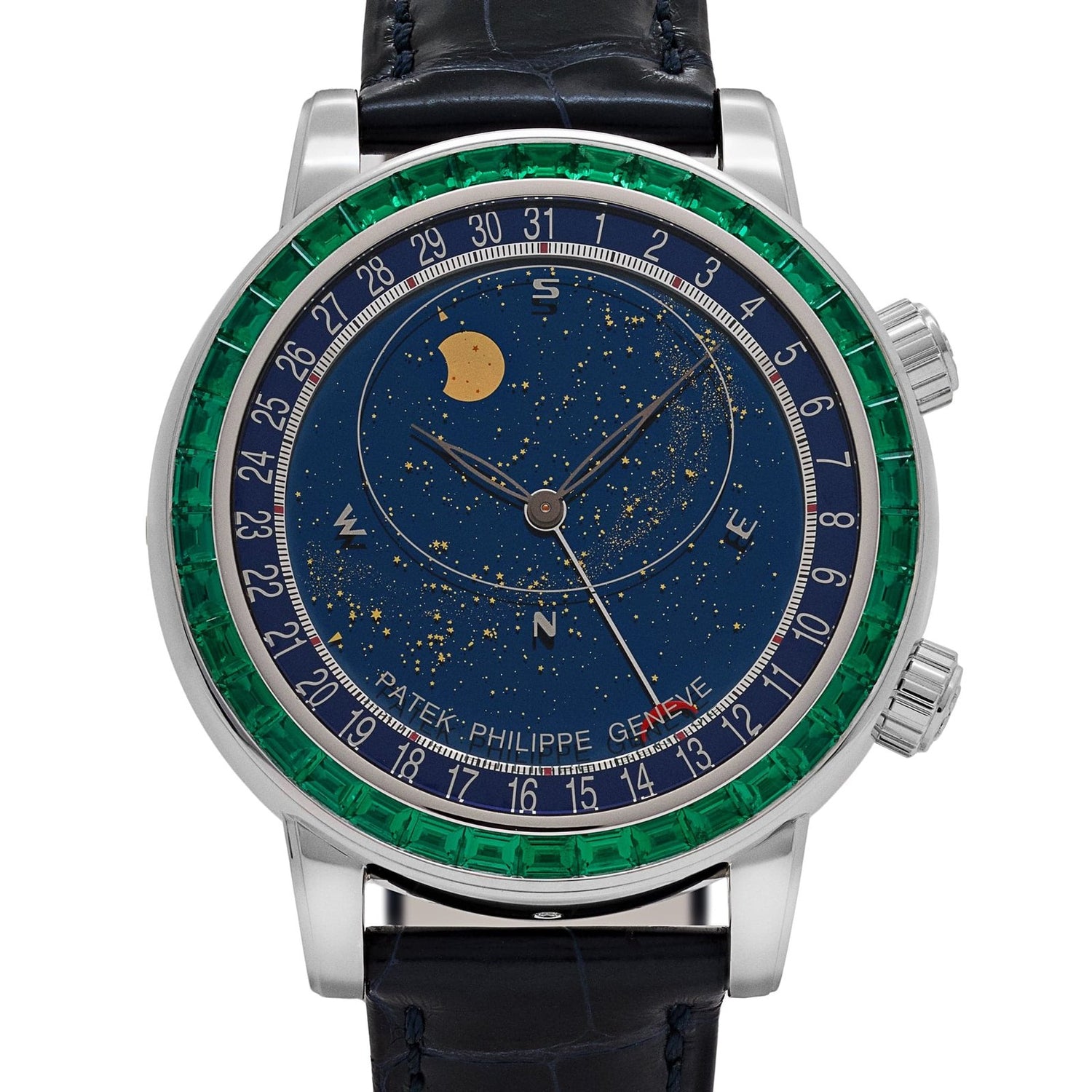 Grand Complications Celestial Joaillerie Platinum Emerald Bezel Blue Dial (2025) image 1