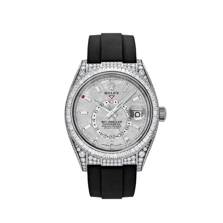 Sky-Dweller White Gold Meteorite Dial Diamond Bezel and Case image 0