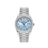 Day-Date Platinum Ice Blue Arabic Dial Diamond Bezel image 0