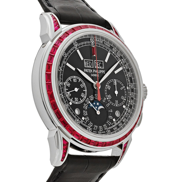 Grand Complications Perpetual Calendar Platinum Black Dial Ruby Bezel image 4