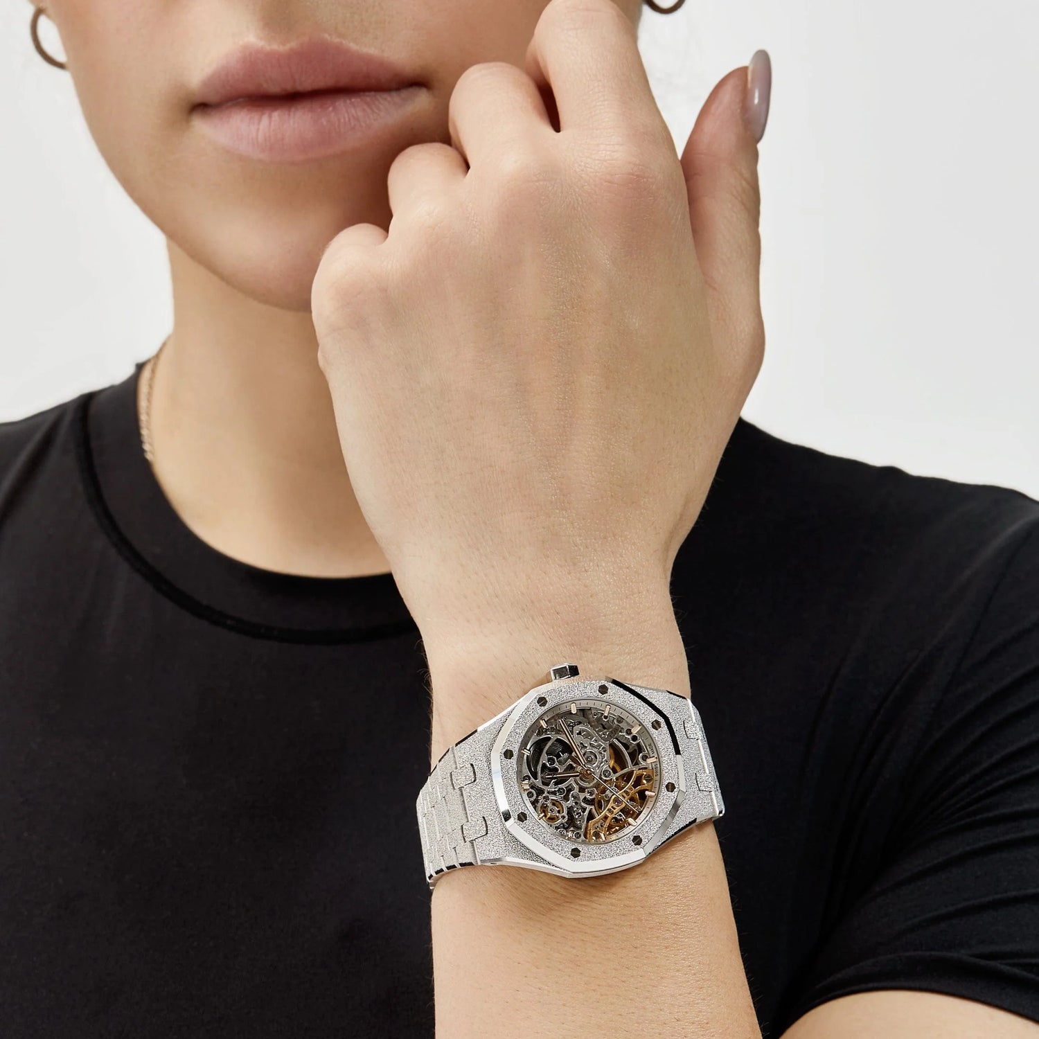 Royal Oak Double Balance Wheel Frosted White Gold (2023) image 6