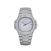 Nautilus Stainless Steel with Aftermarket Diamond Pavé Bezel and Case (2012) image 0