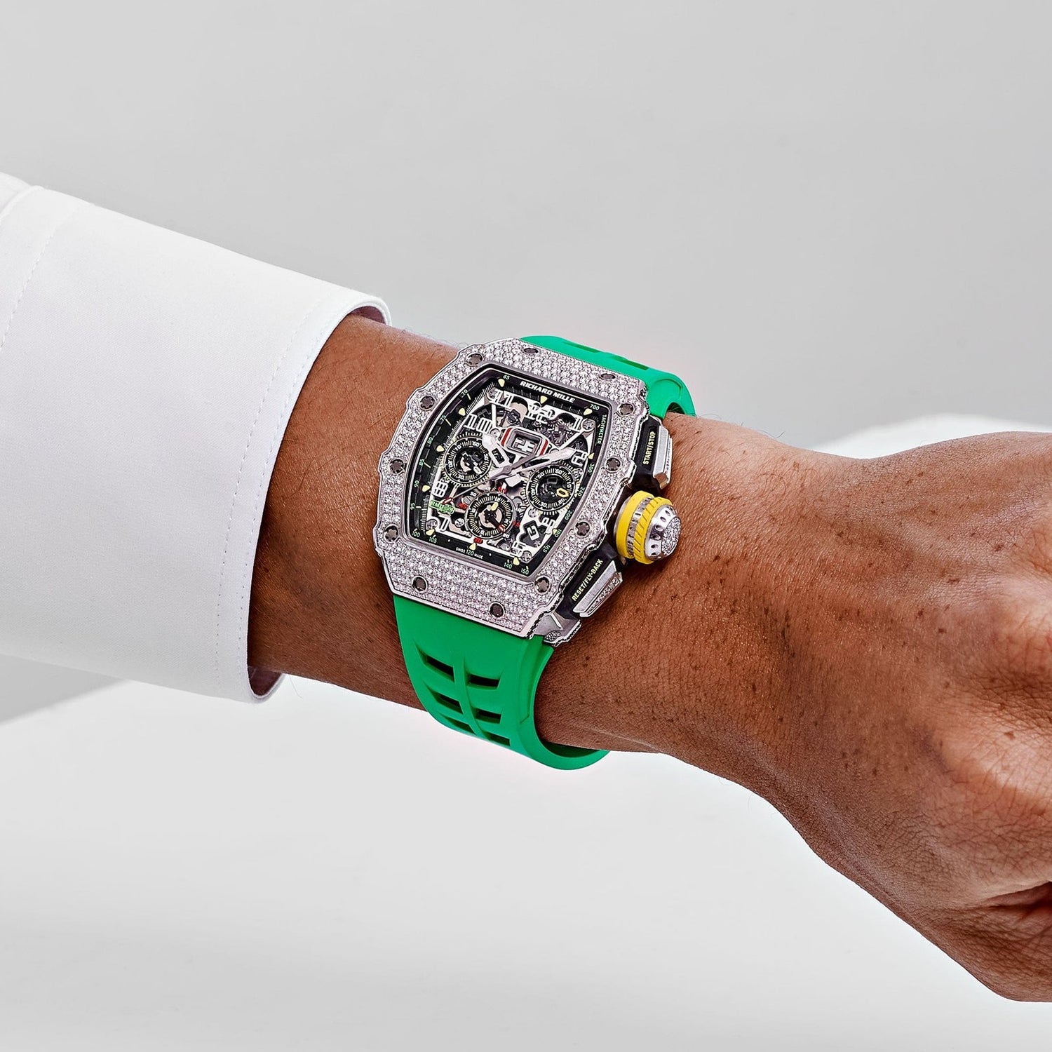 RM 11-03 Flyback Chronograph White Gold Diamond Bezel (2019) image 11