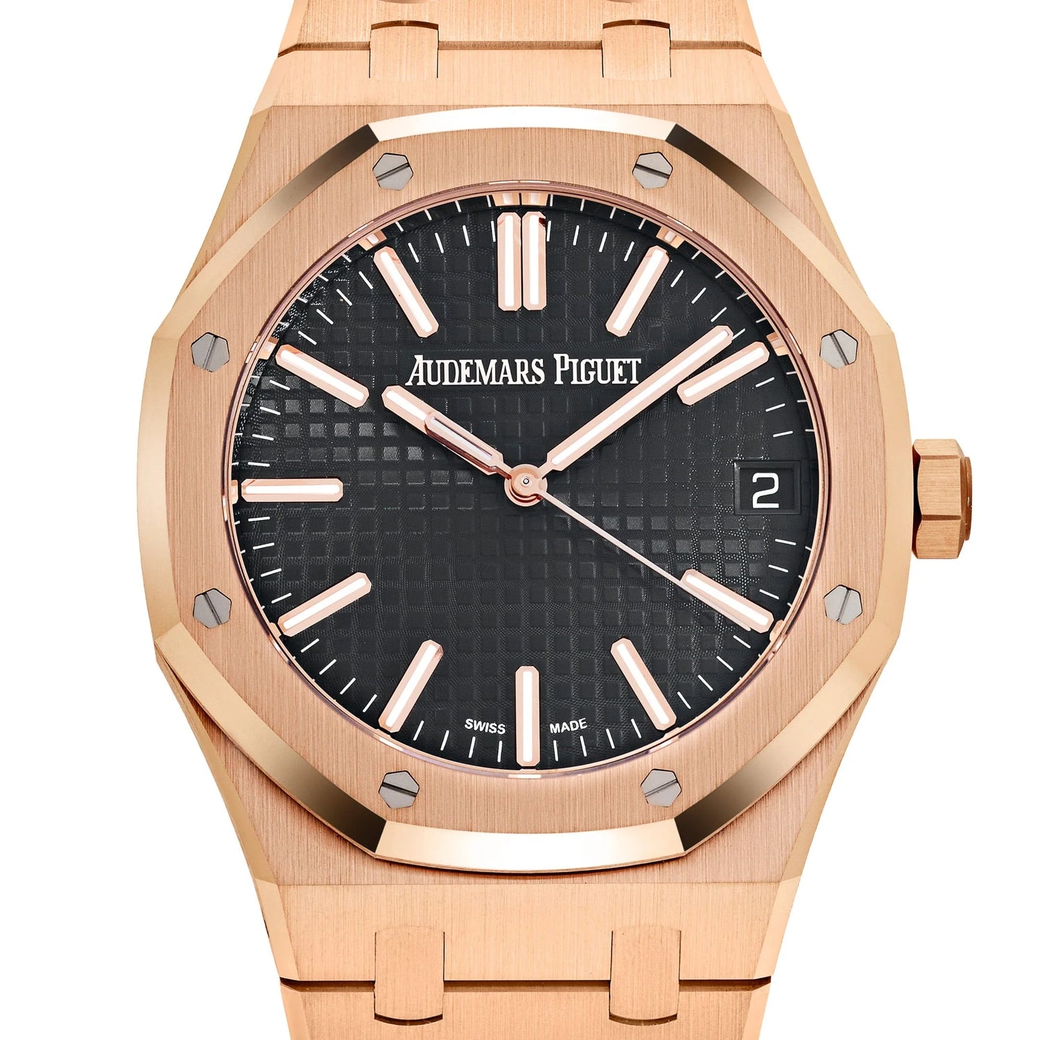 Royal Oak Rose Gold Black Dial image 4