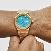 Royal Oak Selfwinding Yellow Gold Blue Turquoise Dial image 5