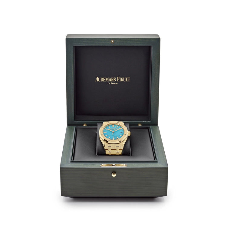 Royal Oak Selfwinding Yellow Gold Blue Turquoise Dial image 1