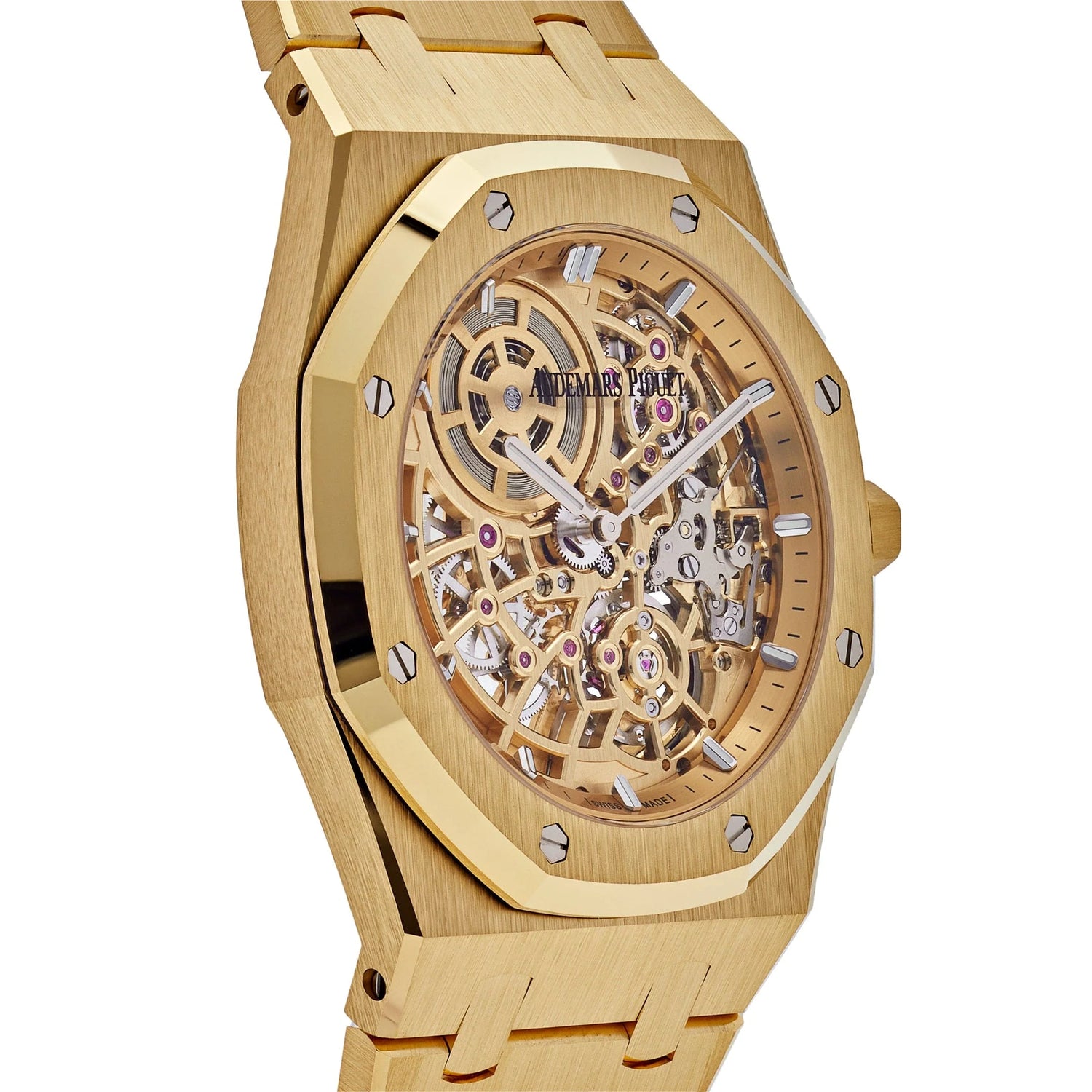 Royal Oak Jumbo Extra-Thin Yellow Gold Openworked (2024) image 1