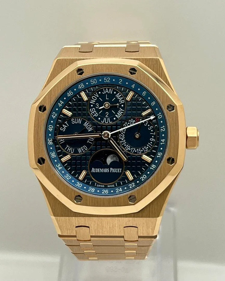 Royal Oak Perpetual Calendar Rose Gold Blue Dial image 3