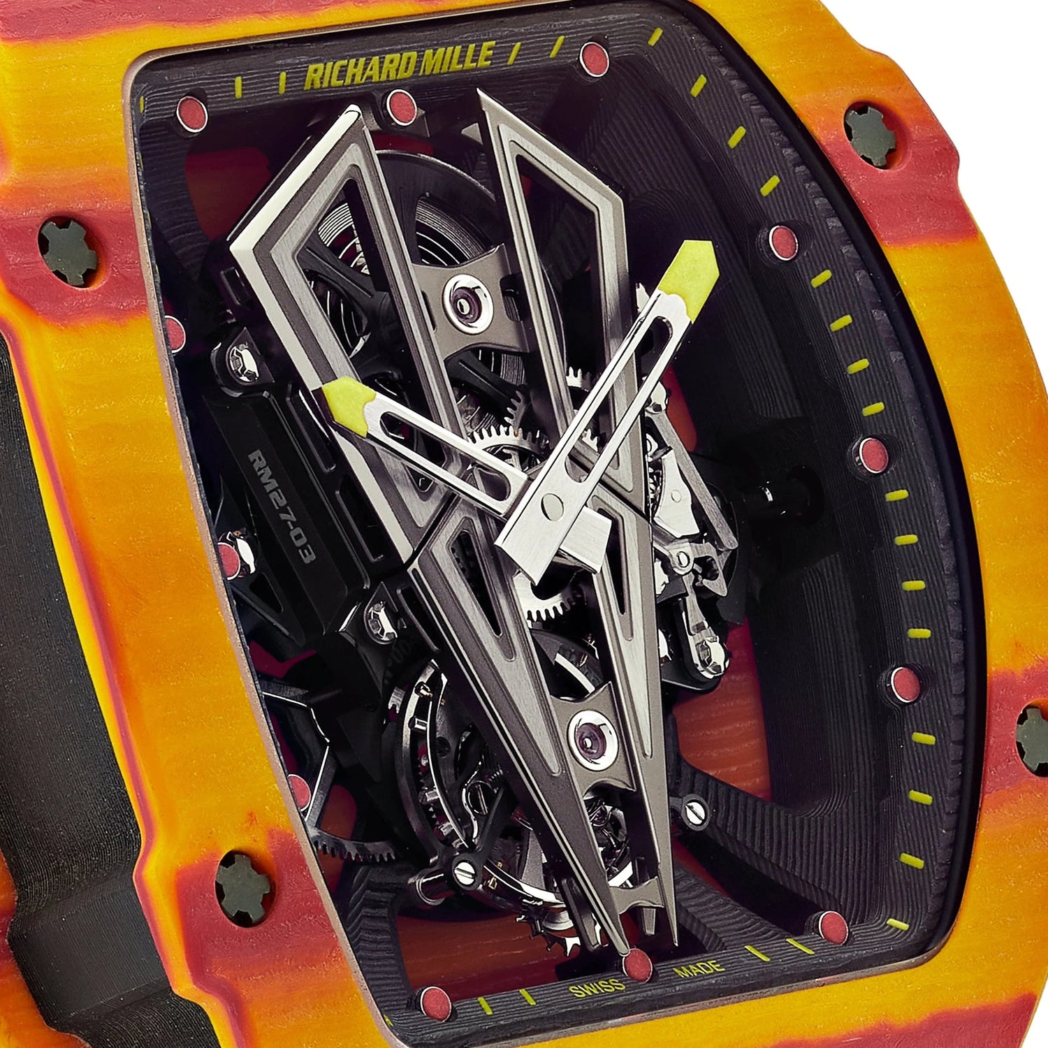Tourbillon Rafael Nadal Red Yellow Quartz TPT Limited Edition of 50 image 10