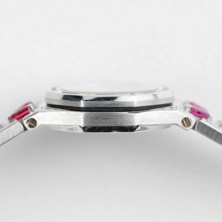 Royal Oak Ladies Vintage White Gold Diamond & Ruby Quartz (1997) image 4