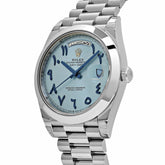 Day-Date Platinum Ice Blue Arabic Dial Smooth Dial image 1