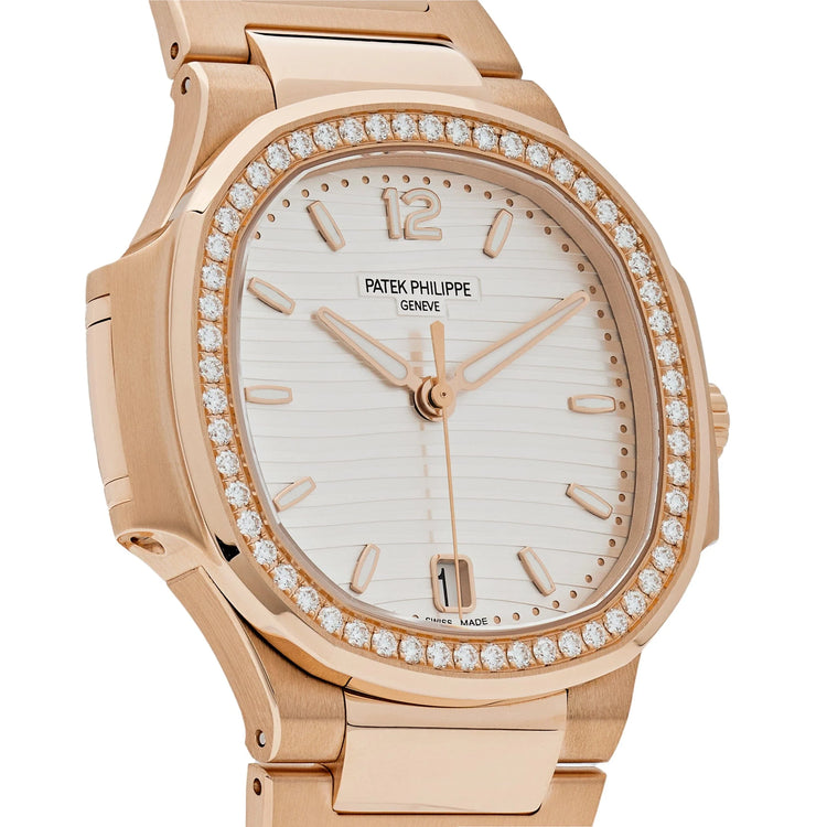 Nautilus Ladies Rose Gold Diamond Bezel Silver Dial (2026) image 4