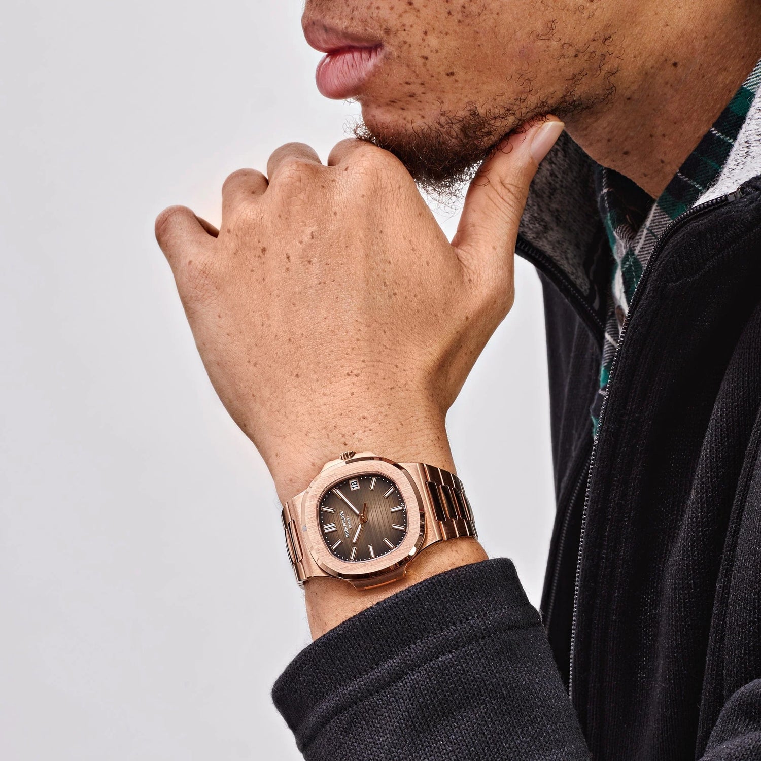 Nautilus Rose Gold Brown Dial (2015) image 1