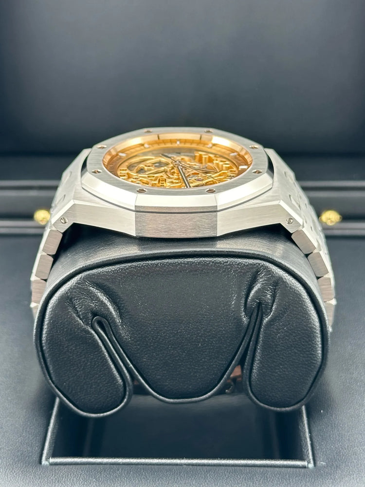 Royal Oak Double Balance Wheel Openworked Steel Pink Gold Dial (2024) image 3