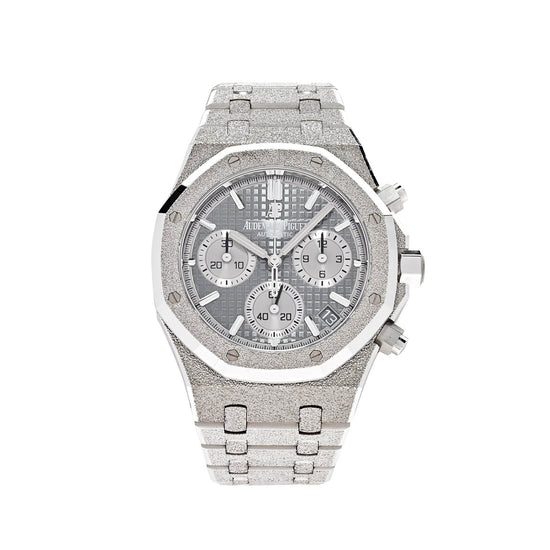 Royal Oak Chronograph Frosted White Gold Limited Edition image 0