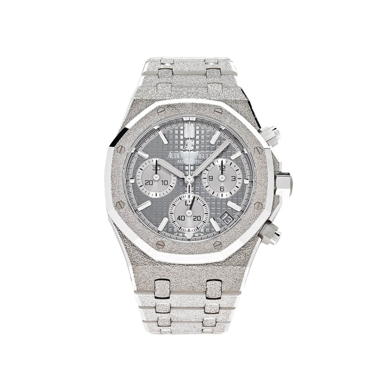 Royal Oak Chronograph Frosted White Gold Limited Edition image 0