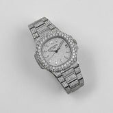 Nautilus Stainless Steel with Aftermarket Diamond Pavé Bezel and Case (2012) image 9