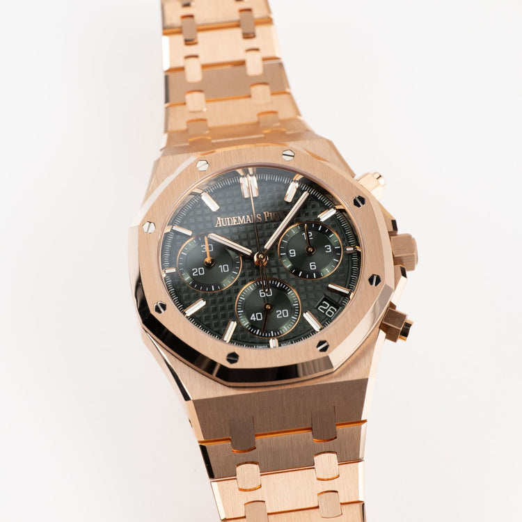 Royal Oak Chronograph Rose Gold Khaki Green Dial (2024) image 1