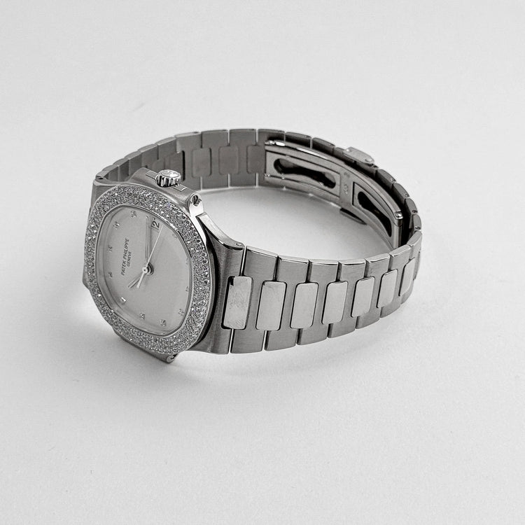 Nautilus White Gold White Dial Diamond Set (2004) image 9