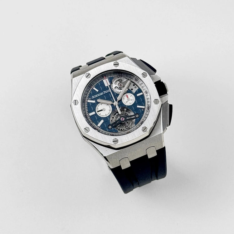 Royal Oak Offshore Tourbillon Chronograph Steel Blue Dial Limited Edition (2017) image 9