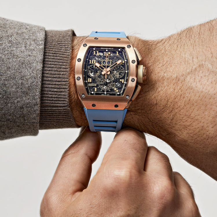 RM 011 Felipe Massa Automatic Flyback Chronograph Ivory Rose Gold image 3