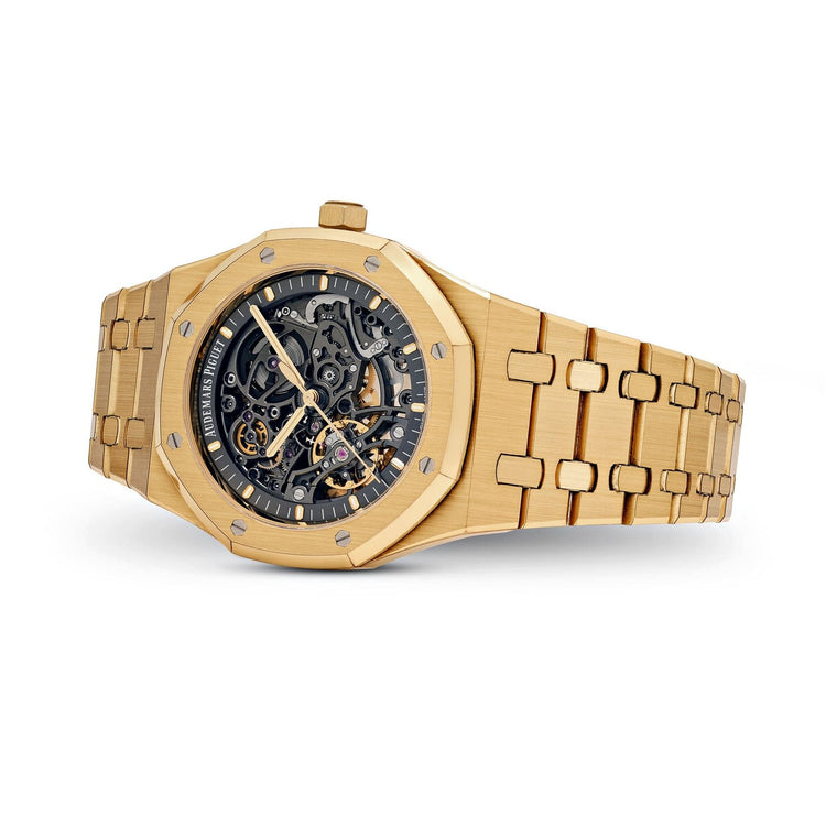 Royal Oak Double Balance Wheel Openworked Yellow Gold Dial image 5