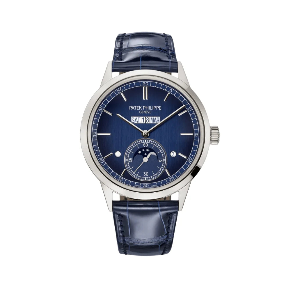 Grand Complications In-Line Perpetual Calendar Platinum Blue Dial image 0