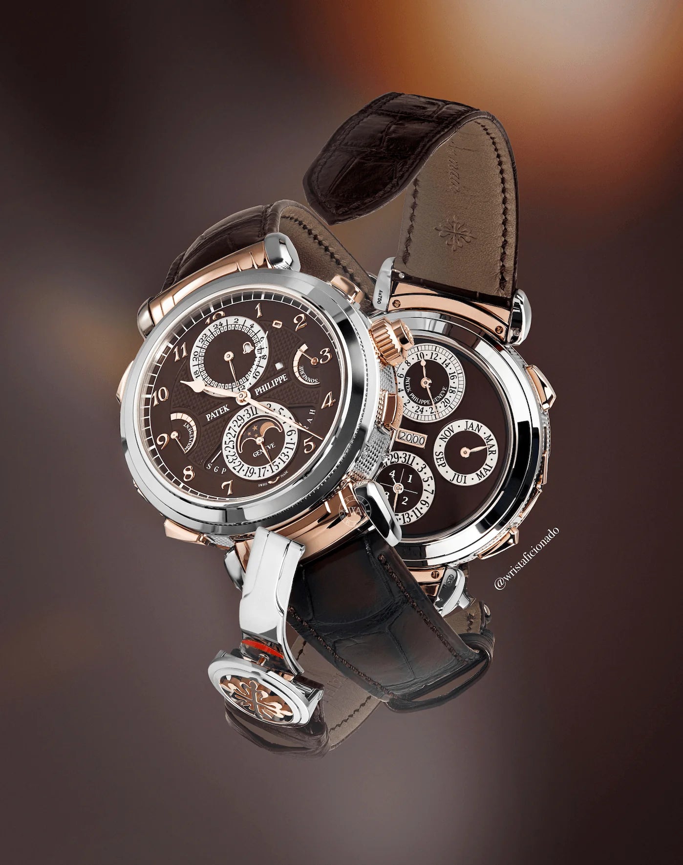 Grandmaster Chime White Gold Rose Gold Brown Dial image 2
