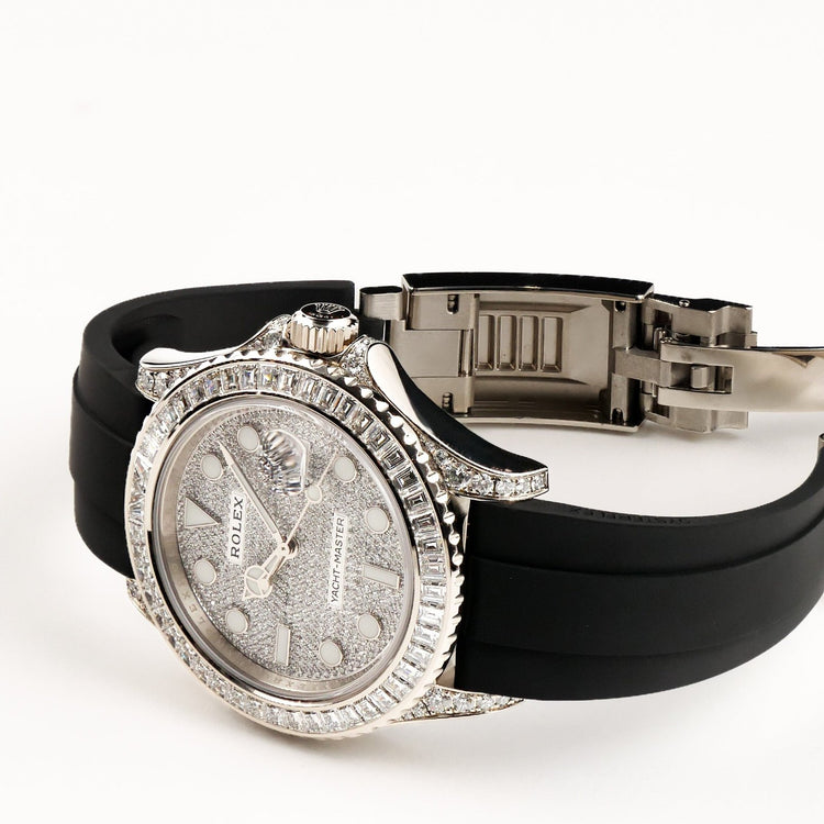 Yacht-Master White Gold Pave Diamond Dial Diamond Bezel (2021) image 4
