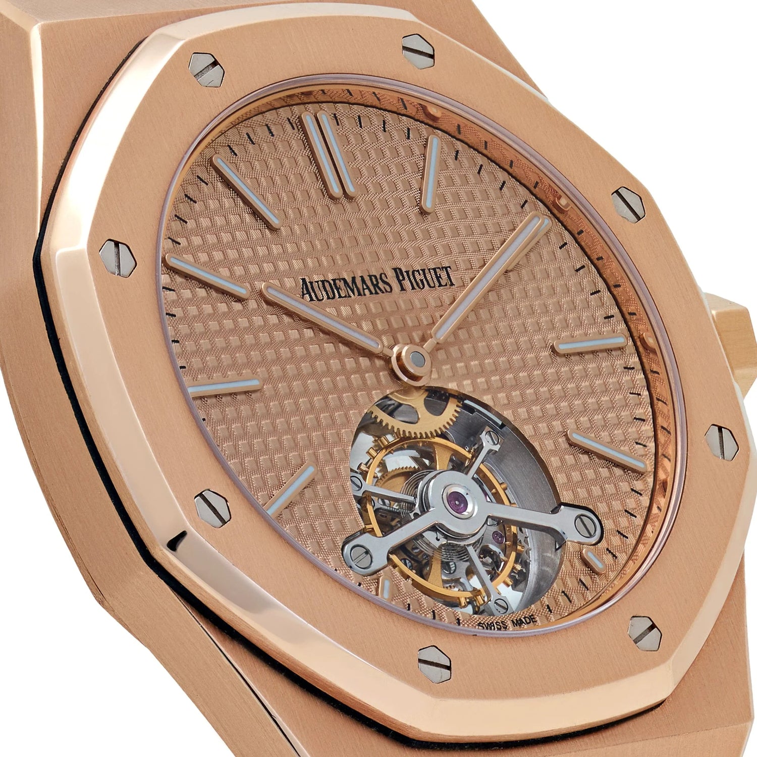 Royal Oak Tourbillon Extra-Thin Rose Gold Pink Dial Limited Edition (25 pcs) image 3